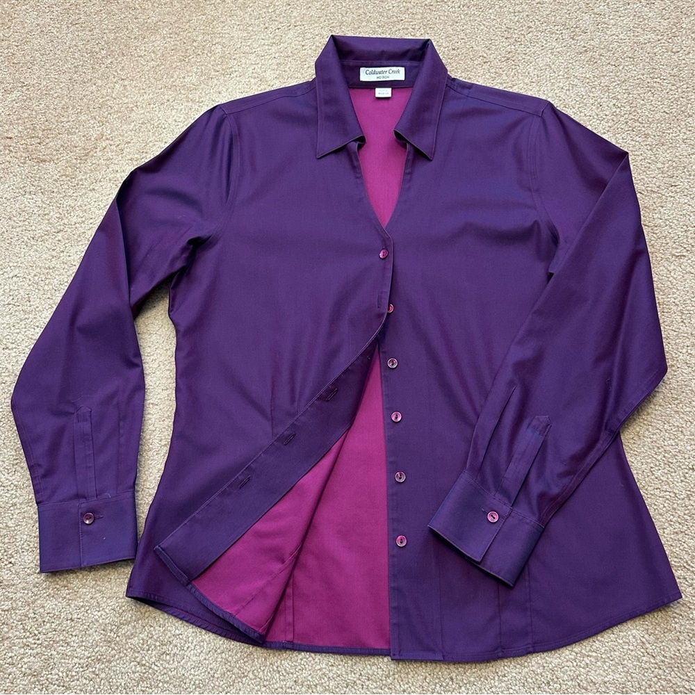 💜🩷 Coldwater Creek No Iron Blouse 🩷💜